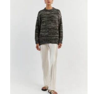 DISSH Greg/black and Cream Oversized Knit Sweater, size L
